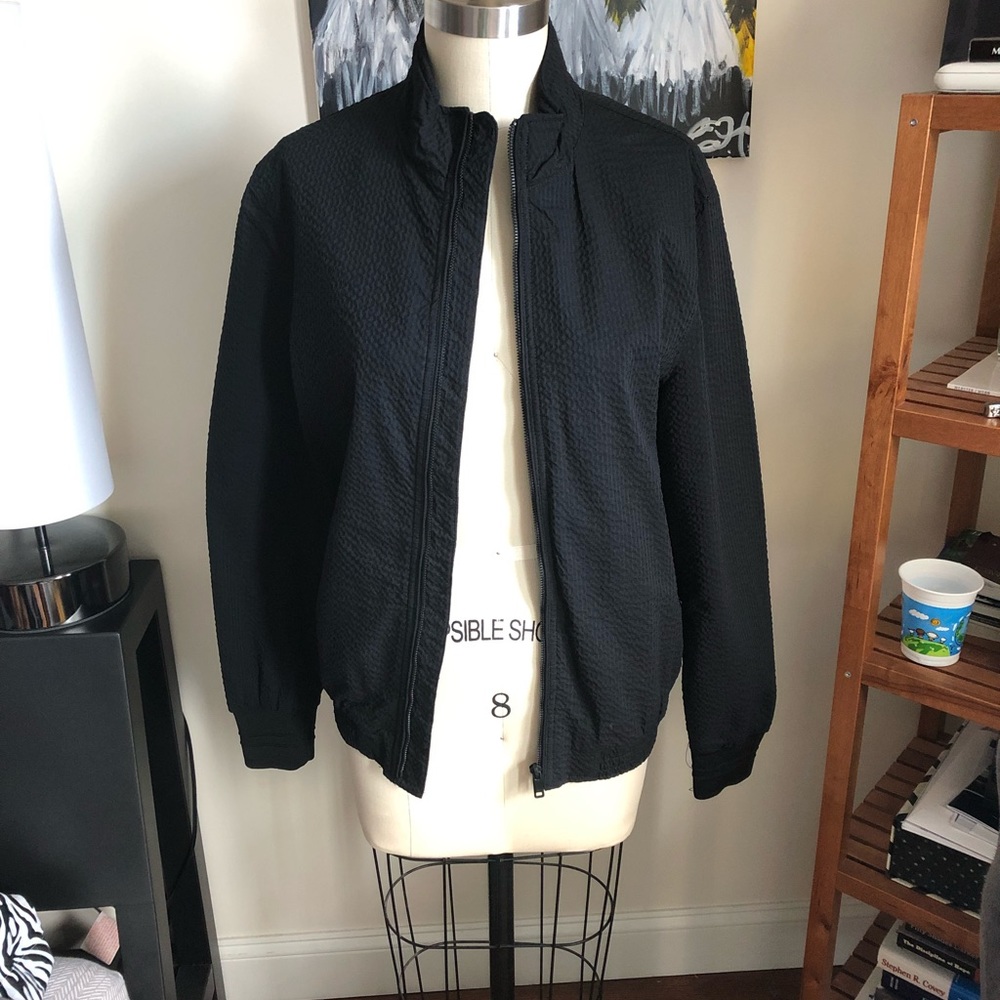 ZARA Man Black Bomber Jacket